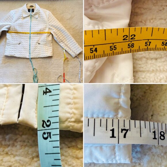 Lightweight Quilted White Jacket Size XL Spacecore Gorpcore Ready by Utex Design - Picture 5 of 13